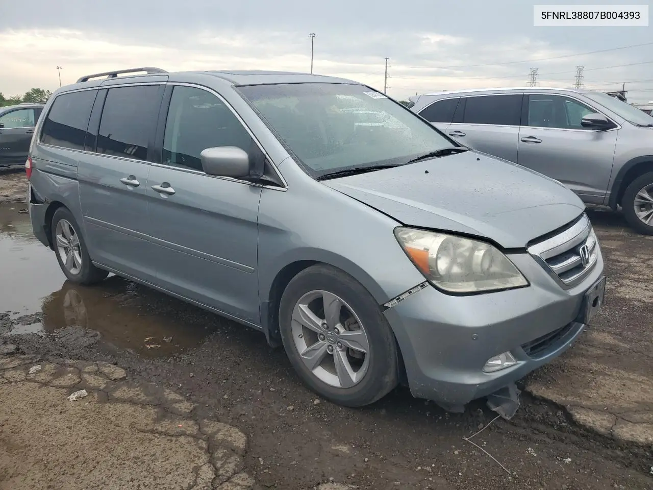 2007 Honda Odyssey Touring VIN: 5FNRL38807B004393 Lot: 62841205