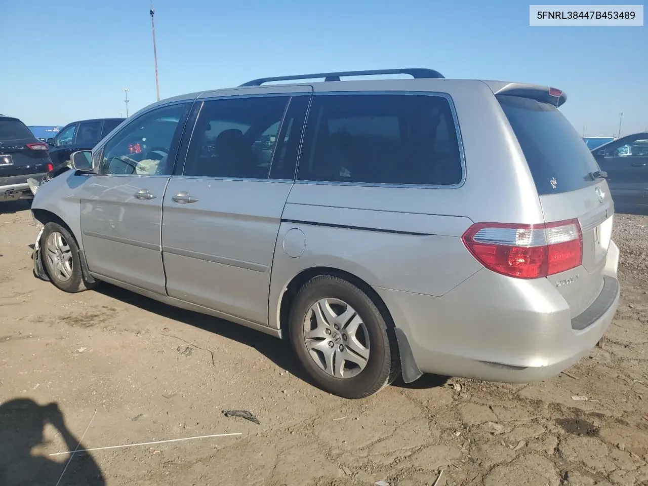 2007 Honda Odyssey Ex VIN: 5FNRL38447B453489 Lot: 62841325