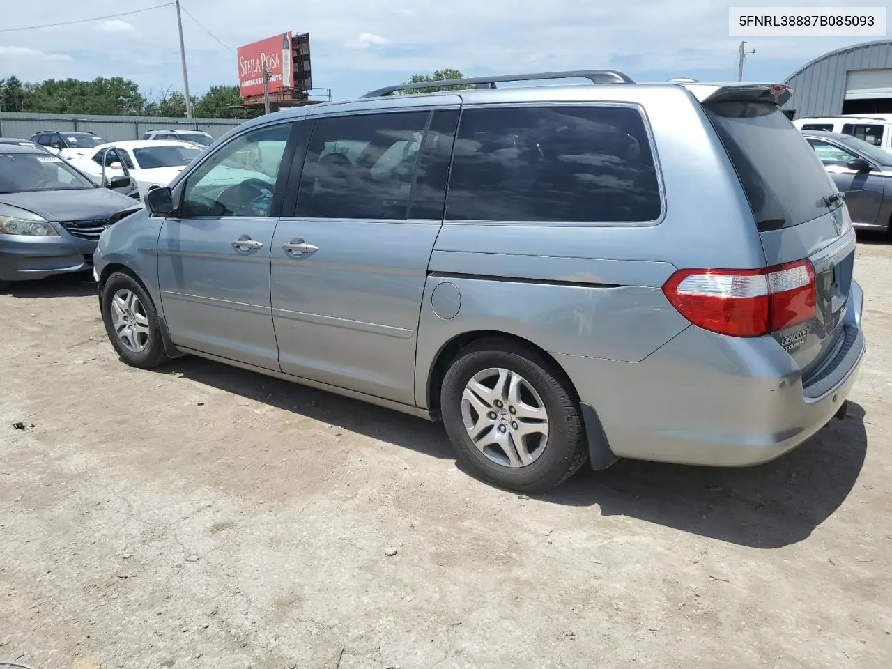 2007 Honda Odyssey Touring VIN: 5FNRL38887B085093 Lot: 62881935
