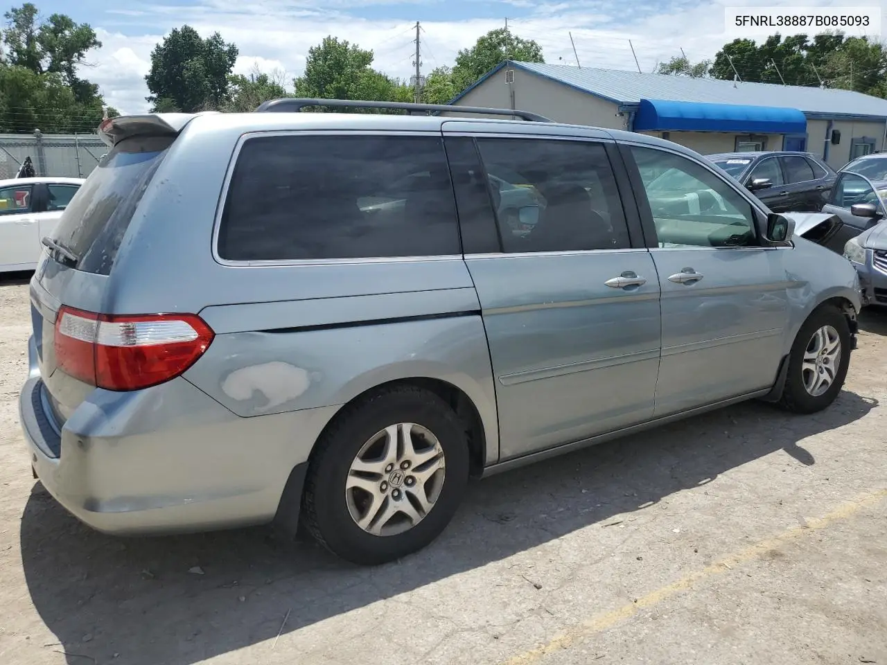 2007 Honda Odyssey Touring VIN: 5FNRL38887B085093 Lot: 62881935