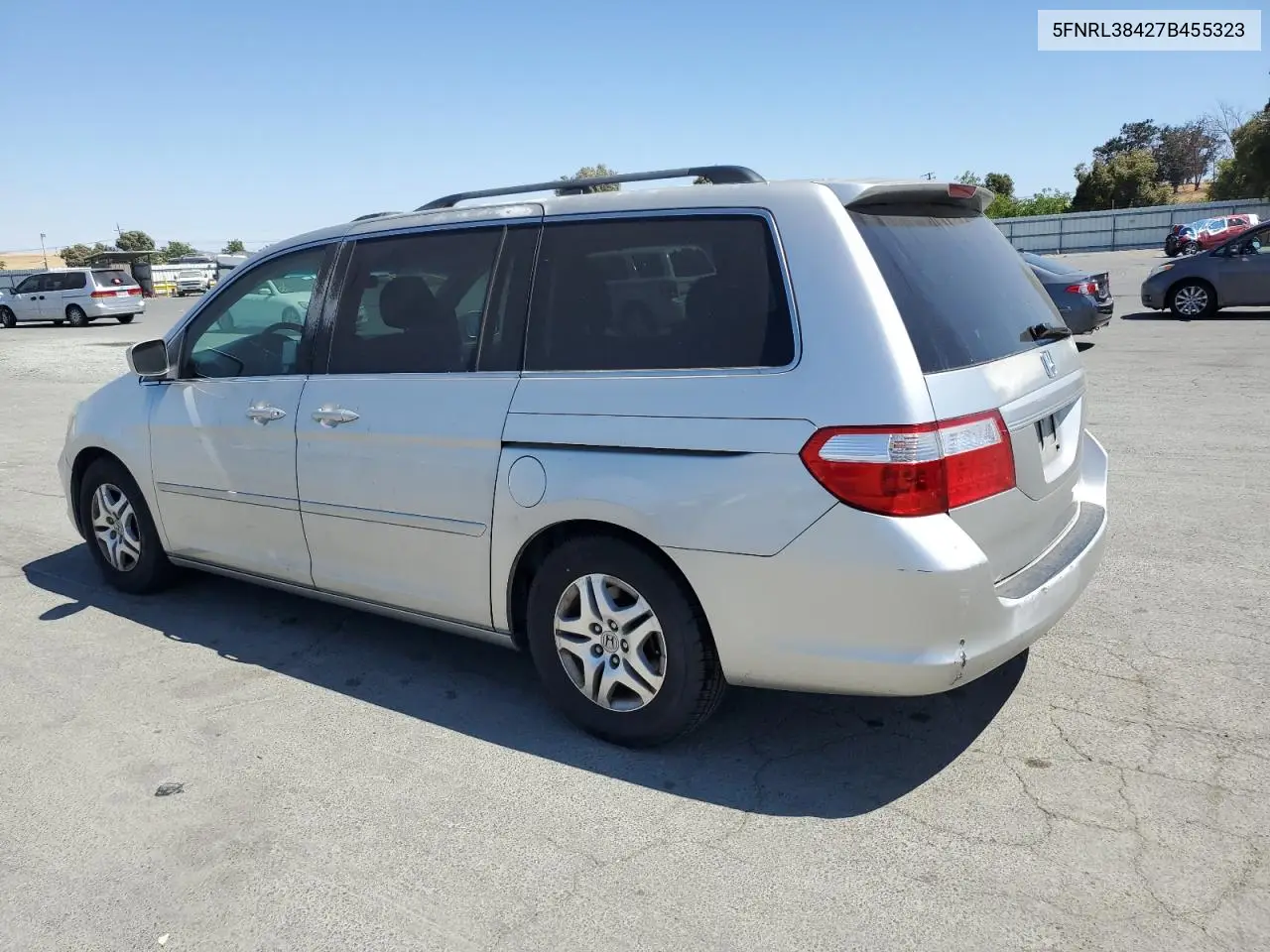 2007 Honda Odyssey Ex VIN: 5FNRL38427B455323 Lot: 63161995
