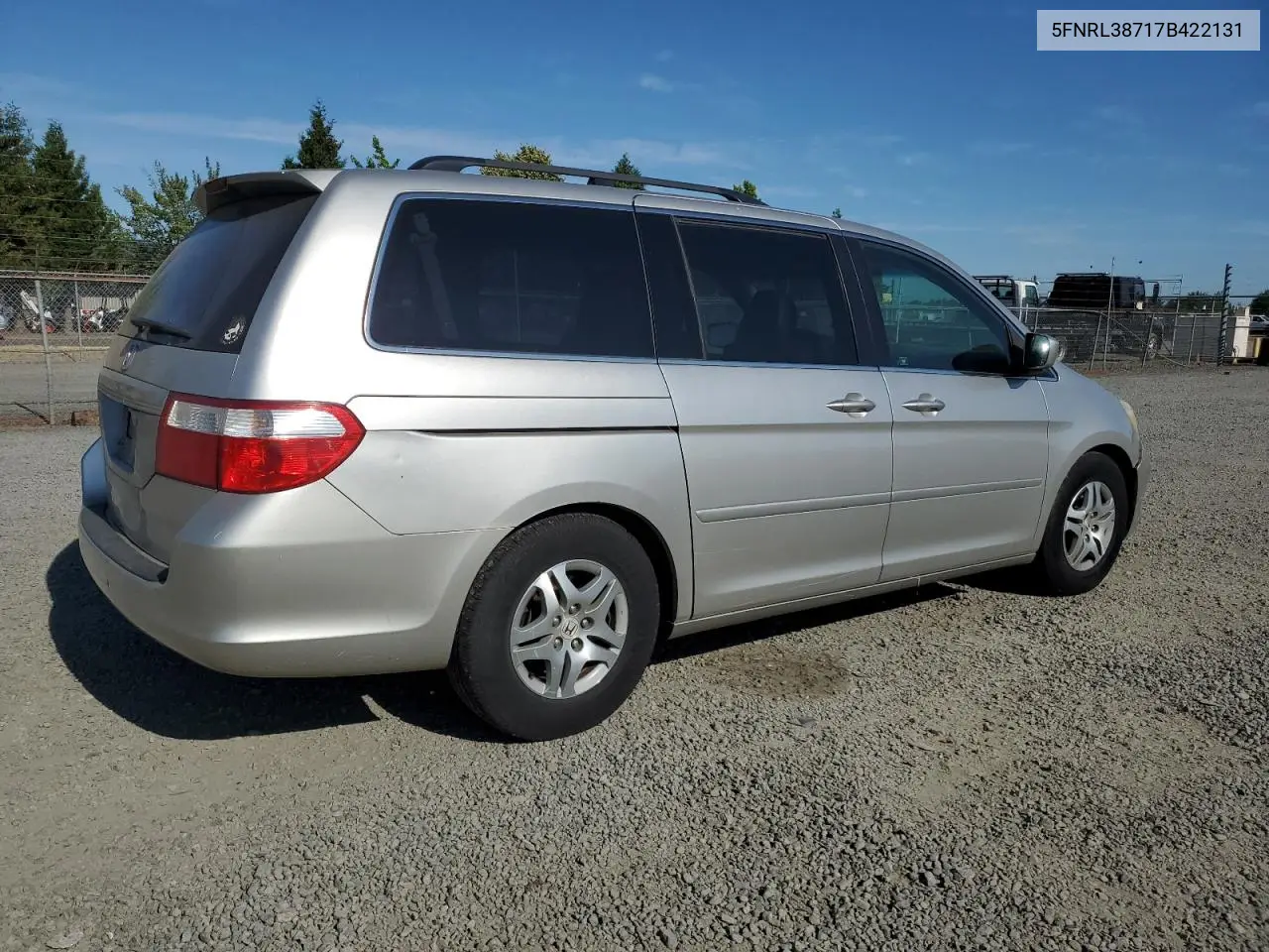 2007 Honda Odyssey Exl VIN: 5FNRL38717B422131 Lot: 63208635