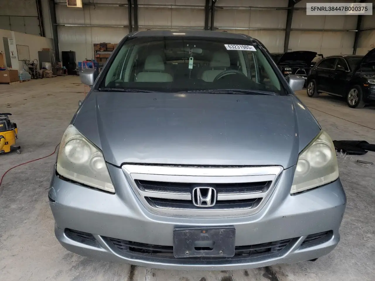 2007 Honda Odyssey Ex VIN: 5FNRL38447B000375 Lot: 63231985