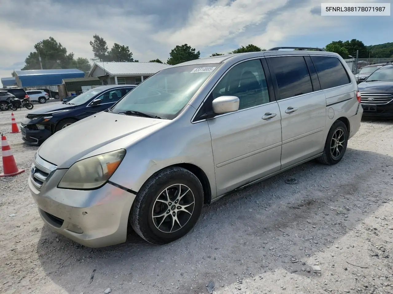 2007 Honda Odyssey Touring VIN: 5FNRL38817B071987 Lot: 63314085