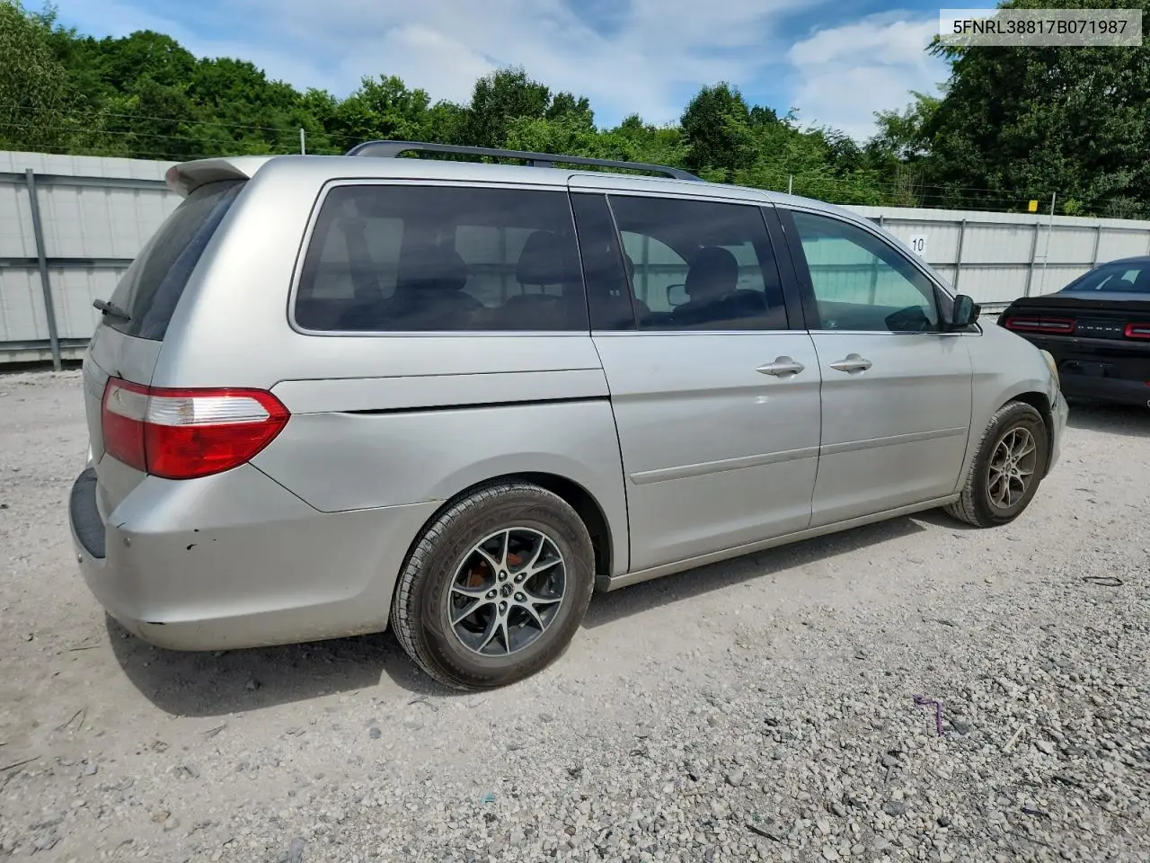 2007 Honda Odyssey Touring VIN: 5FNRL38817B071987 Lot: 63314085