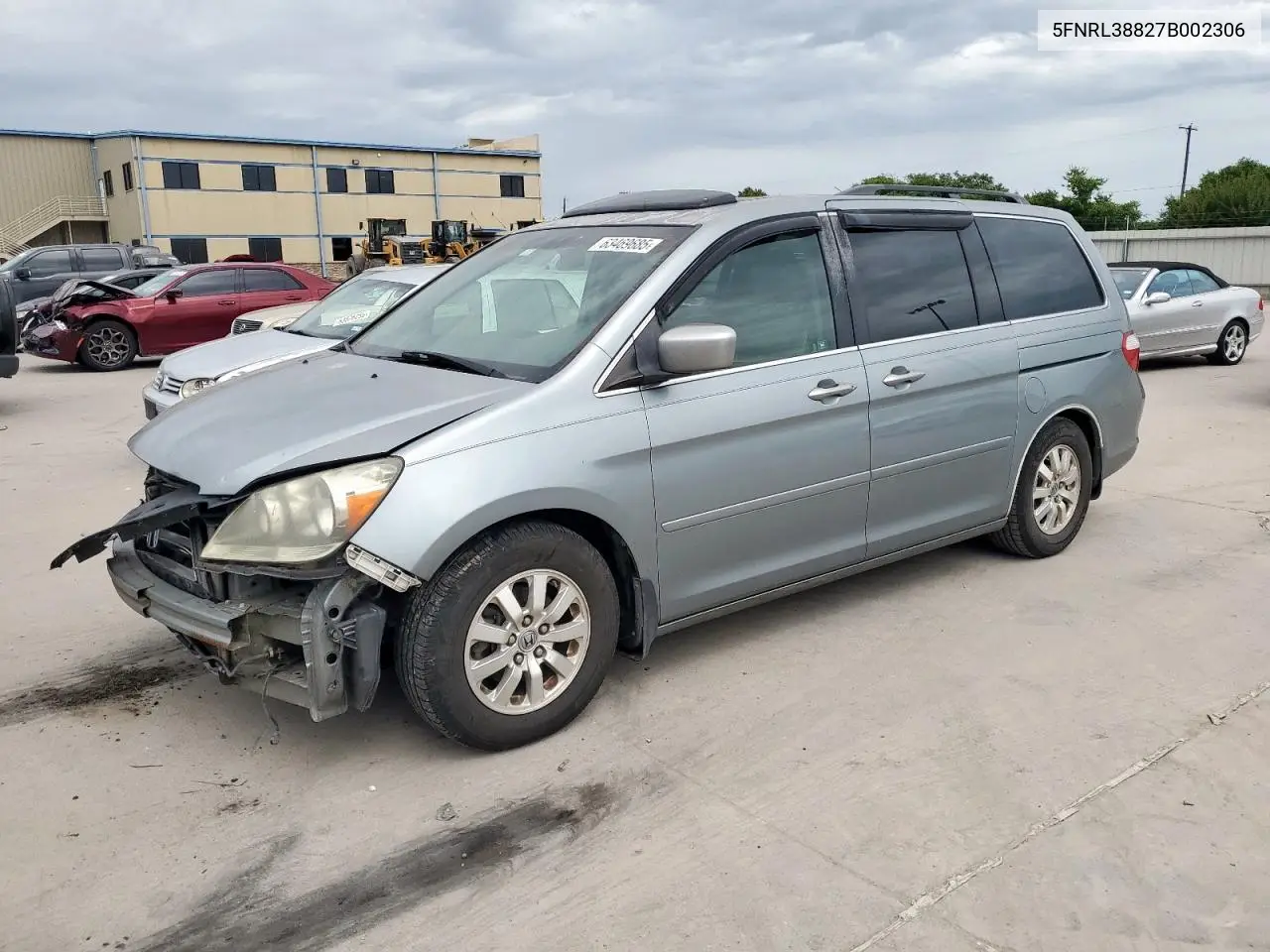 2007 Honda Odyssey Touring VIN: 5FNRL38827B002306 Lot: 63469685