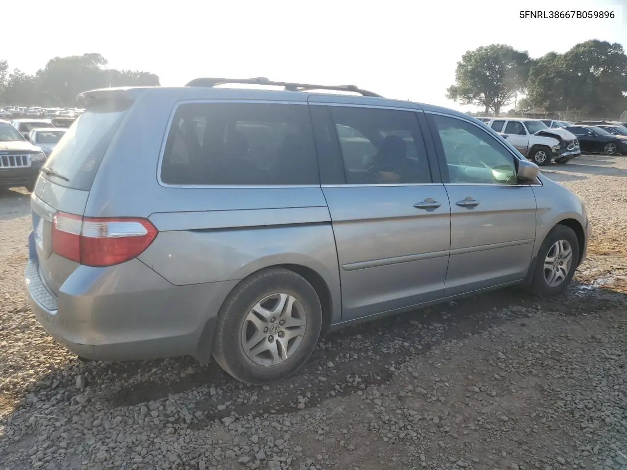 2007 Honda Odyssey Exl VIN: 5FNRL38667B059896 Lot: 63530495