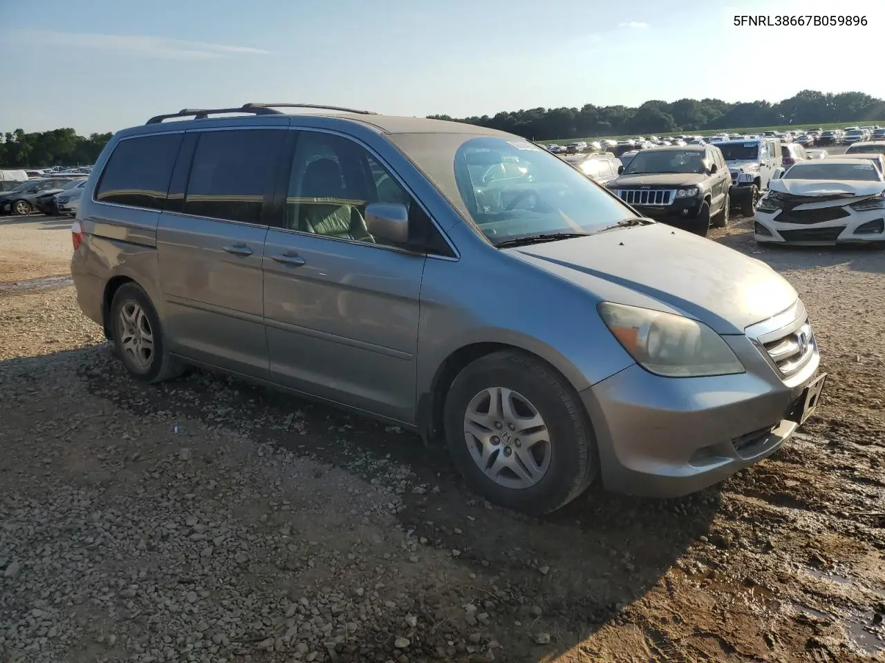 2007 Honda Odyssey Exl VIN: 5FNRL38667B059896 Lot: 63530495