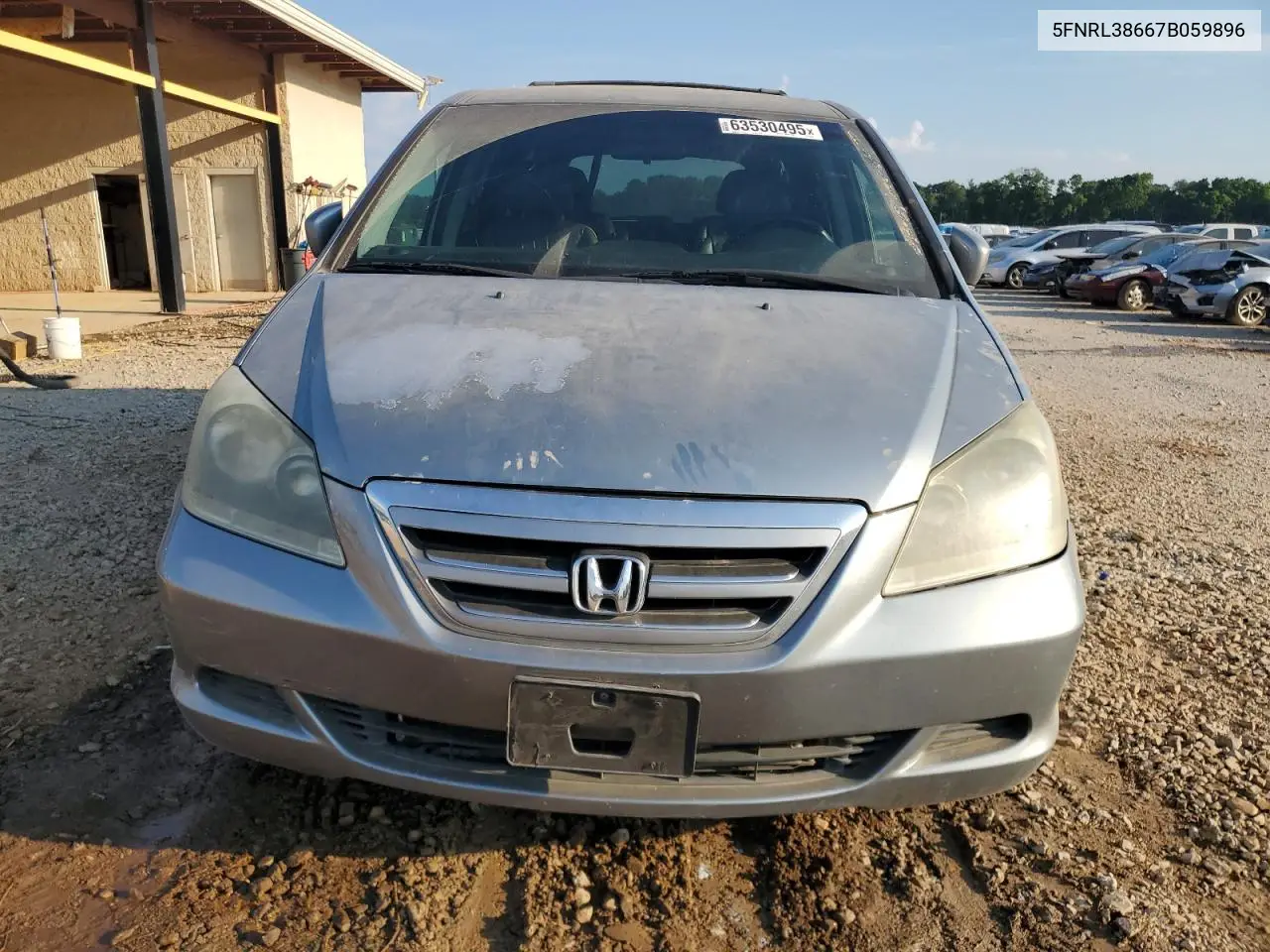 2007 Honda Odyssey Exl VIN: 5FNRL38667B059896 Lot: 63530495