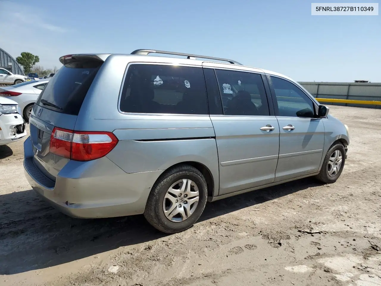 2007 Honda Odyssey Exl VIN: 5FNRL38727B110349 Lot: 65402145