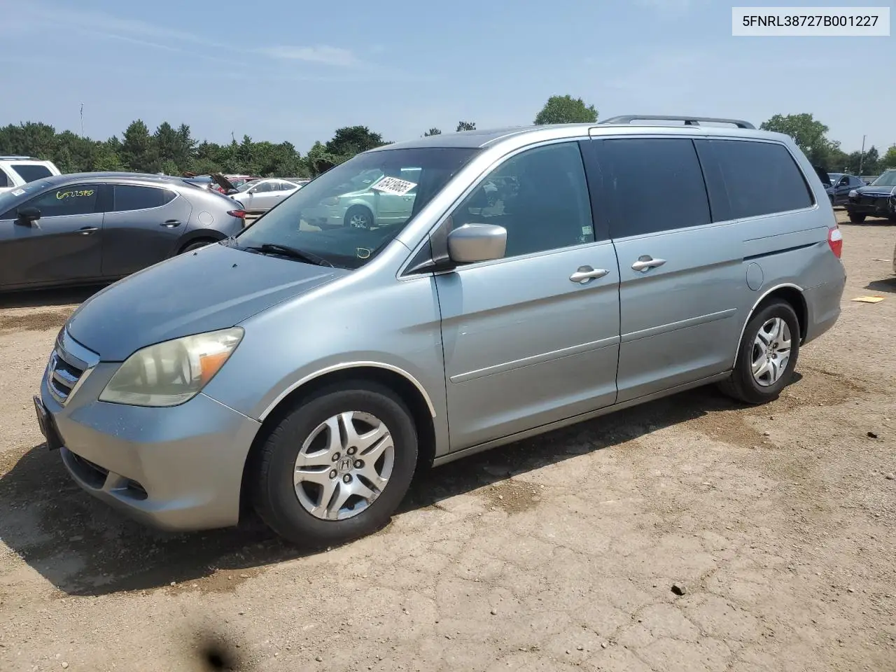 2007 Honda Odyssey Exl VIN: 5FNRL38727B001227 Lot: 65419665
