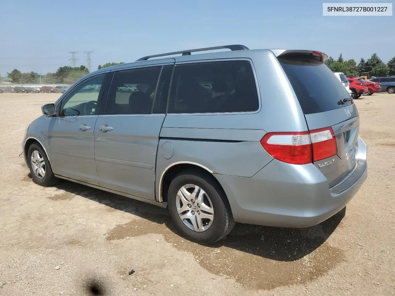 2007 Honda Odyssey Exl VIN: 5FNRL38727B001227 Lot: 65419665
