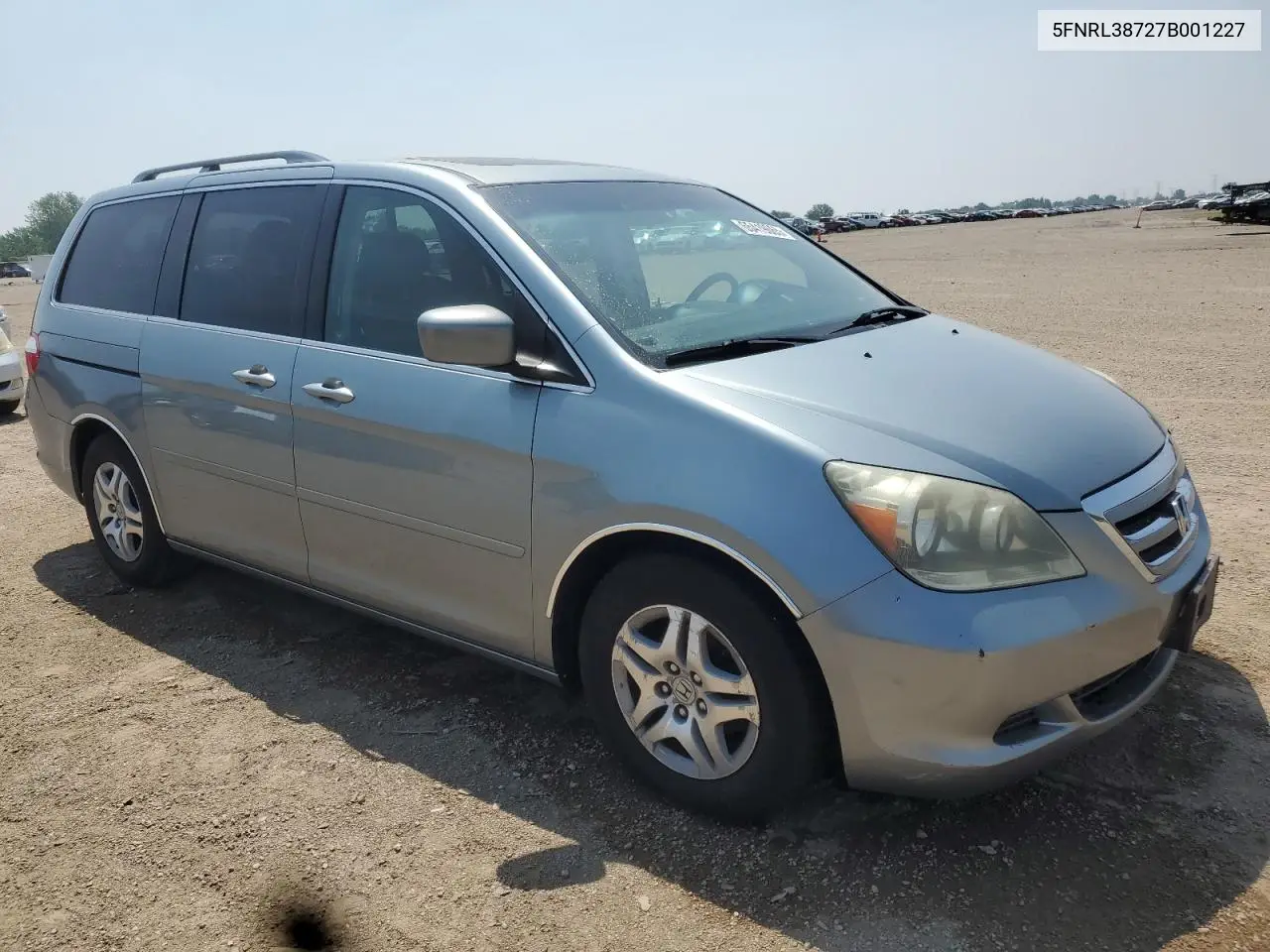 2007 Honda Odyssey Exl VIN: 5FNRL38727B001227 Lot: 65419665