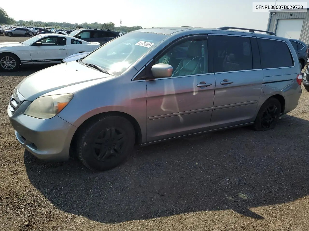 2007 Honda Odyssey Exl VIN: 5FNRL38607B029728 Lot: 65721205