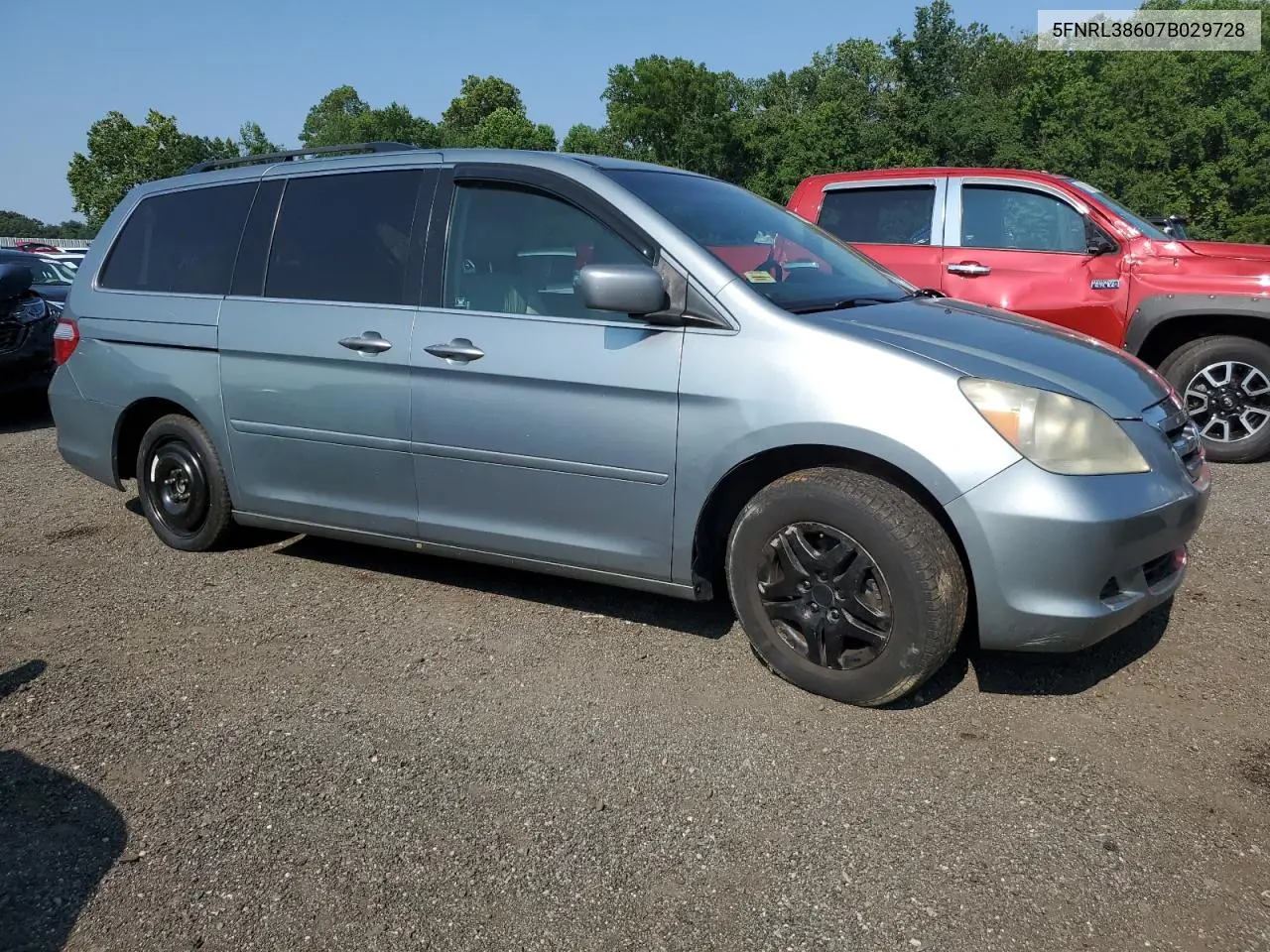 2007 Honda Odyssey Exl VIN: 5FNRL38607B029728 Lot: 65721205