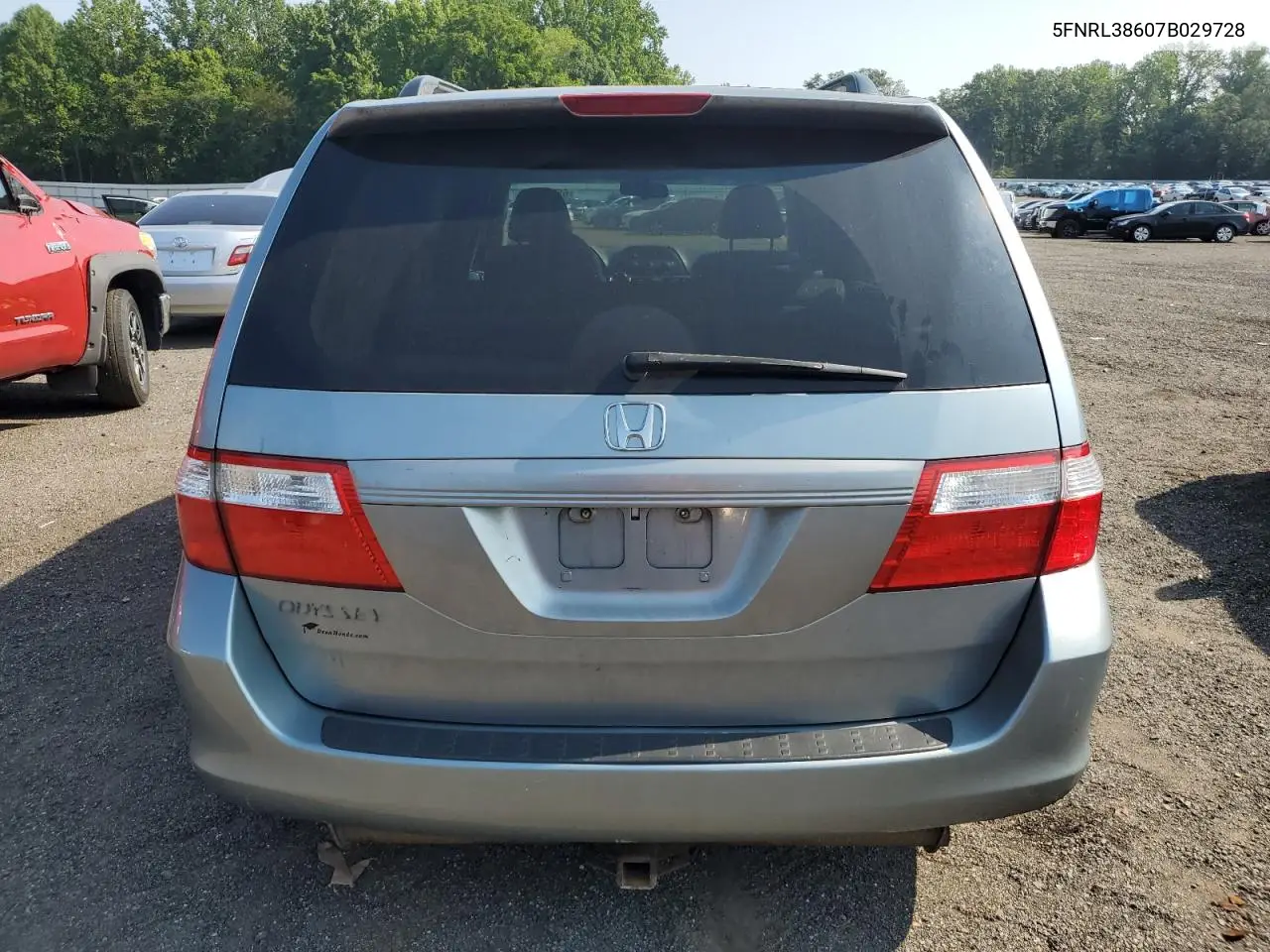 2007 Honda Odyssey Exl VIN: 5FNRL38607B029728 Lot: 65721205