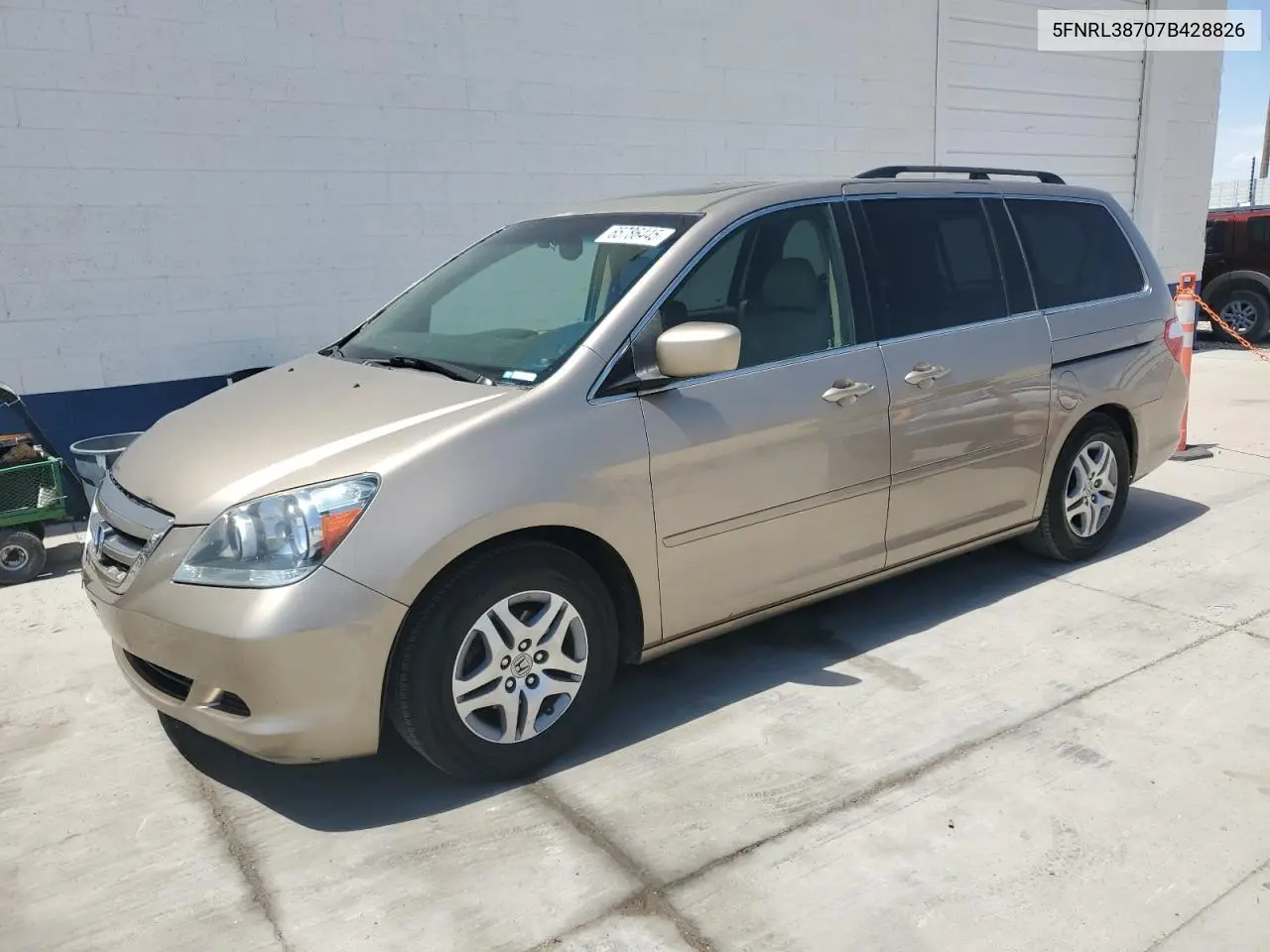 2007 Honda Odyssey Exl VIN: 5FNRL38707B428826 Lot: 65786445