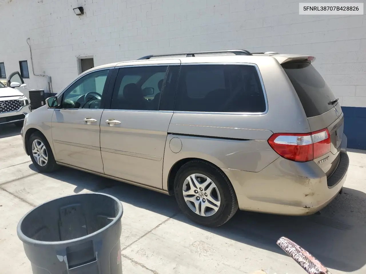2007 Honda Odyssey Exl VIN: 5FNRL38707B428826 Lot: 65786445