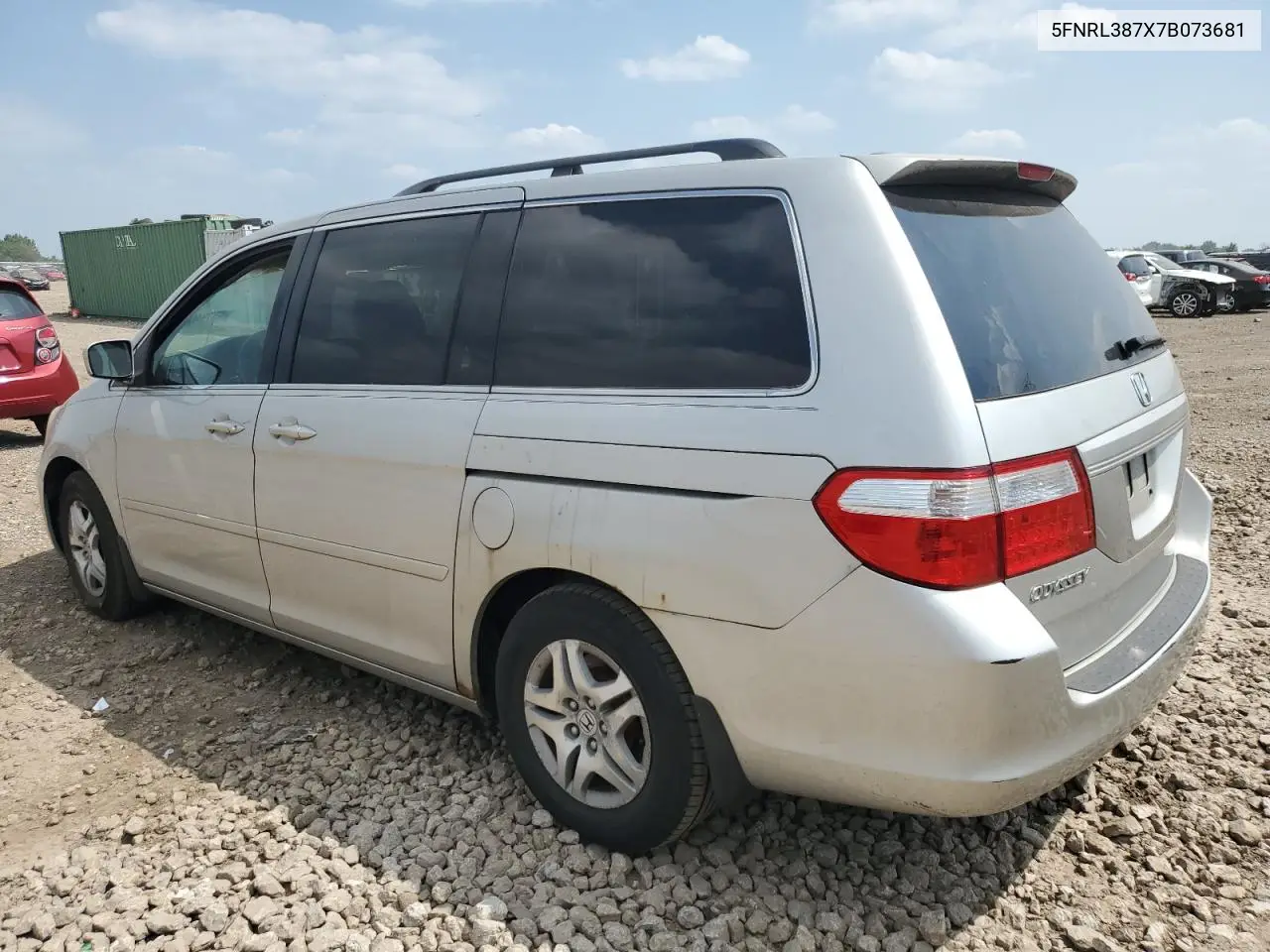 2007 Honda Odyssey Exl VIN: 5FNRL387X7B073681 Lot: 65794035