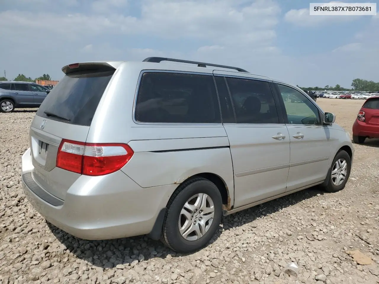 2007 Honda Odyssey Exl VIN: 5FNRL387X7B073681 Lot: 65794035