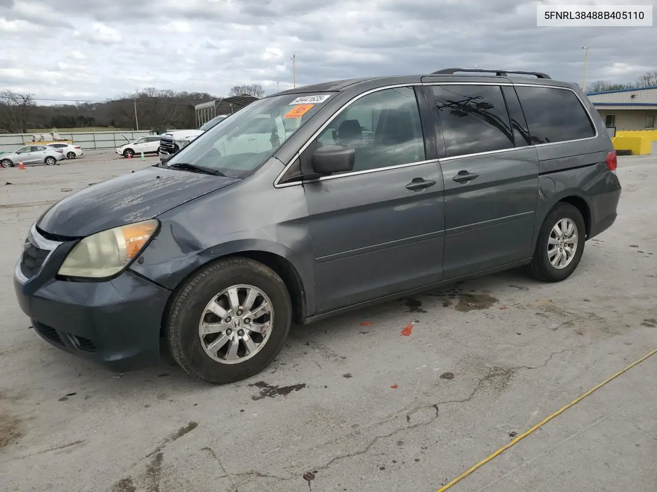 2008 Honda Odyssey Ex VIN: 5FNRL38488B405110 Lot: 49441635