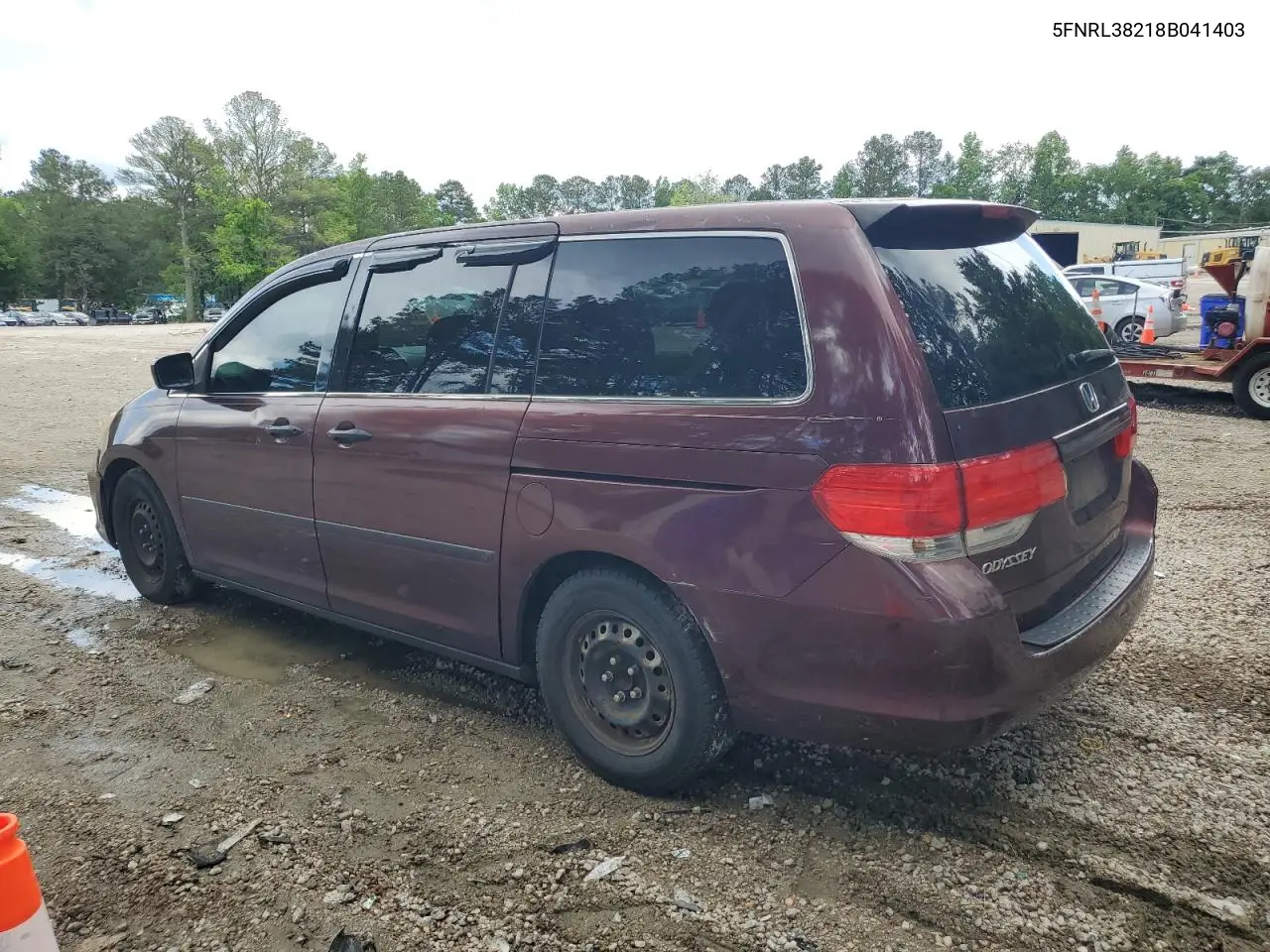 2008 Honda Odyssey Lx VIN: 5FNRL38218B041403 Lot: 56764745