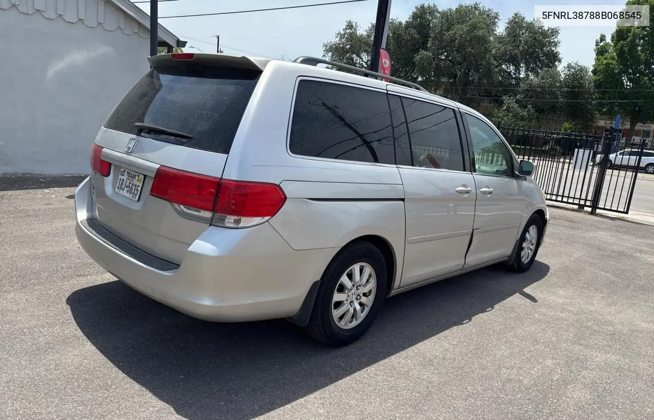 2008 Honda Odyssey Exl VIN: 5FNRL38788B068545 Lot: 57118285