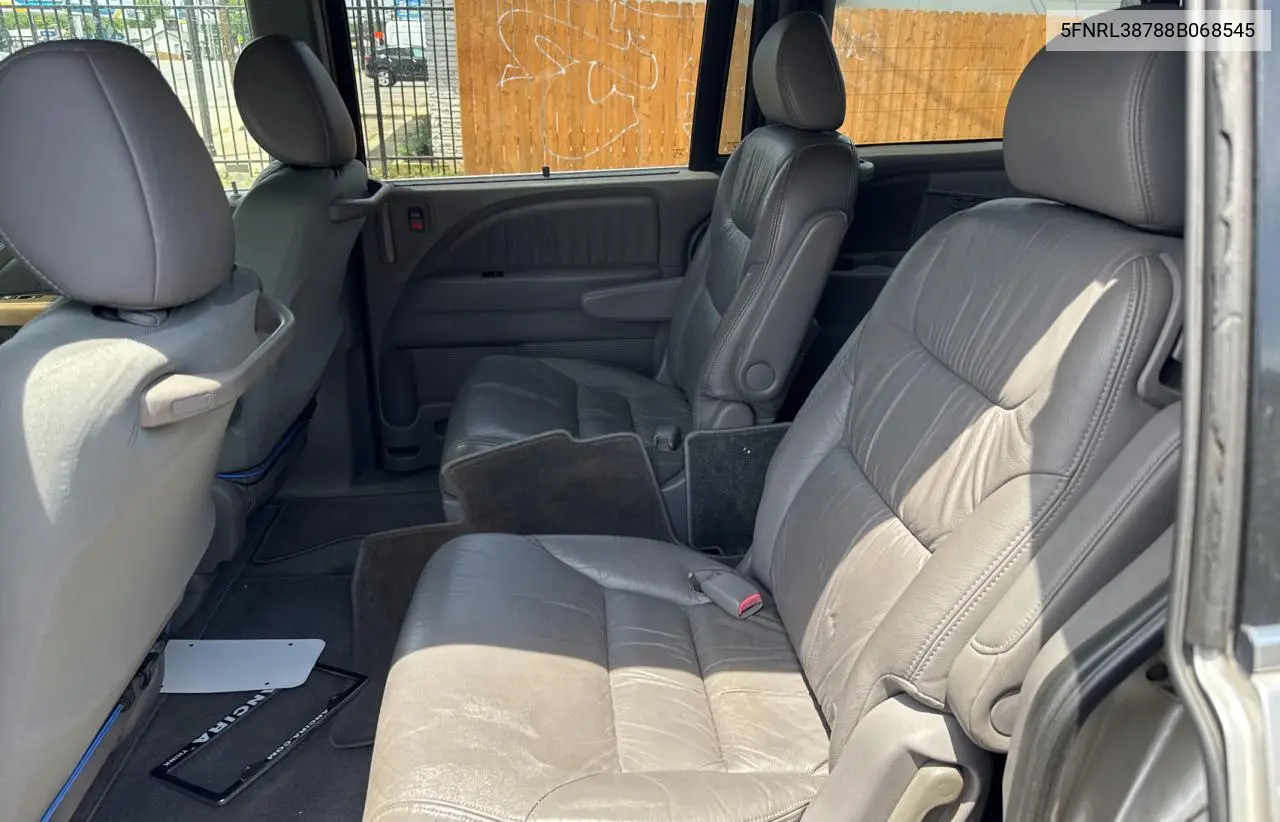 2008 Honda Odyssey Exl VIN: 5FNRL38788B068545 Lot: 57118285