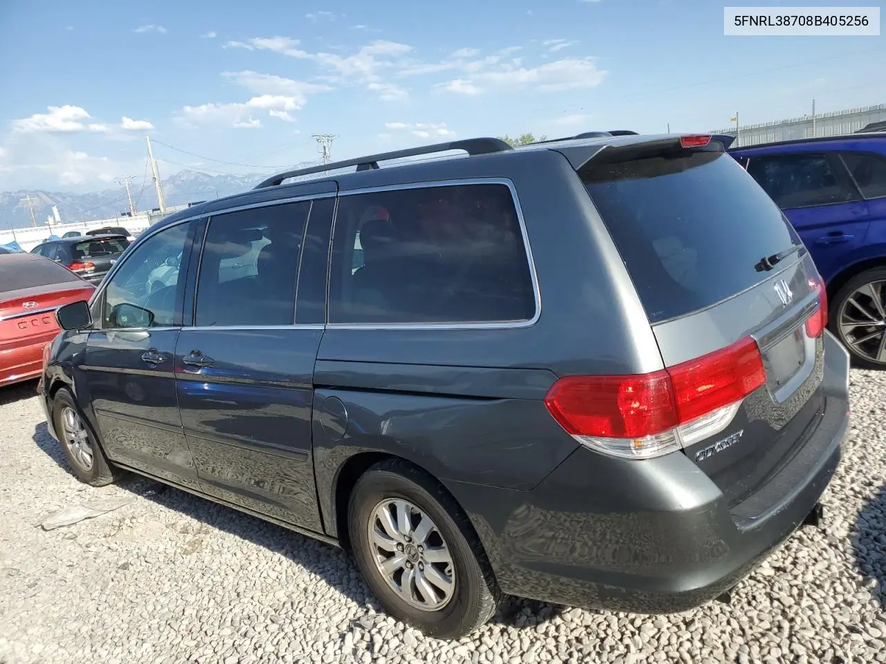 2008 Honda Odyssey Exl VIN: 5FNRL38708B405256 Lot: 63029145