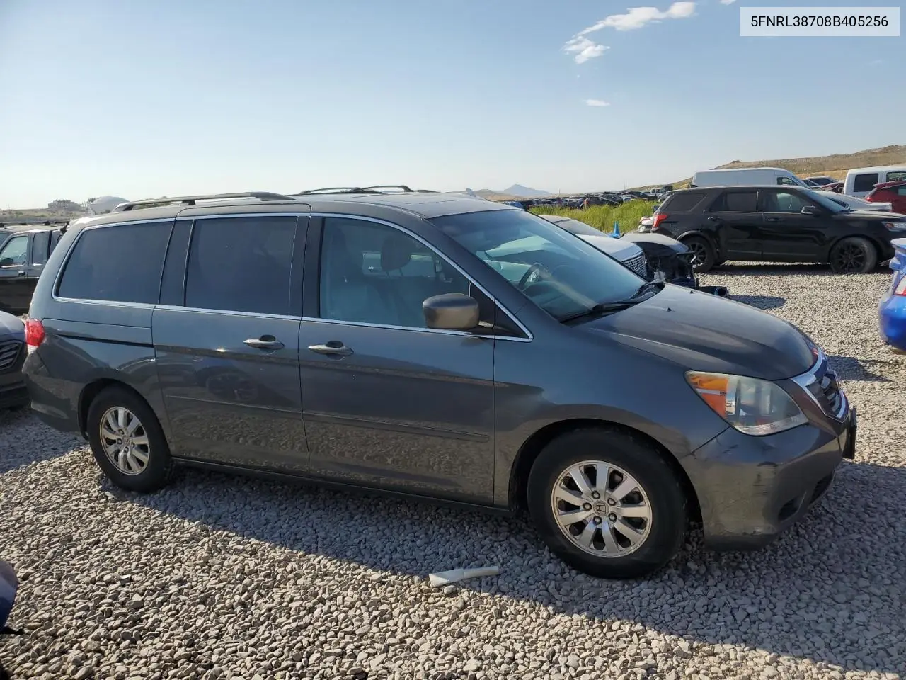2008 Honda Odyssey Exl VIN: 5FNRL38708B405256 Lot: 63029145