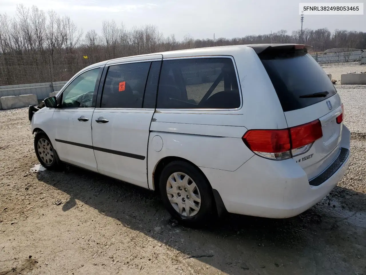 2009 Honda Odyssey Lx VIN: 5FNRL38249B053465 Lot: 47456385