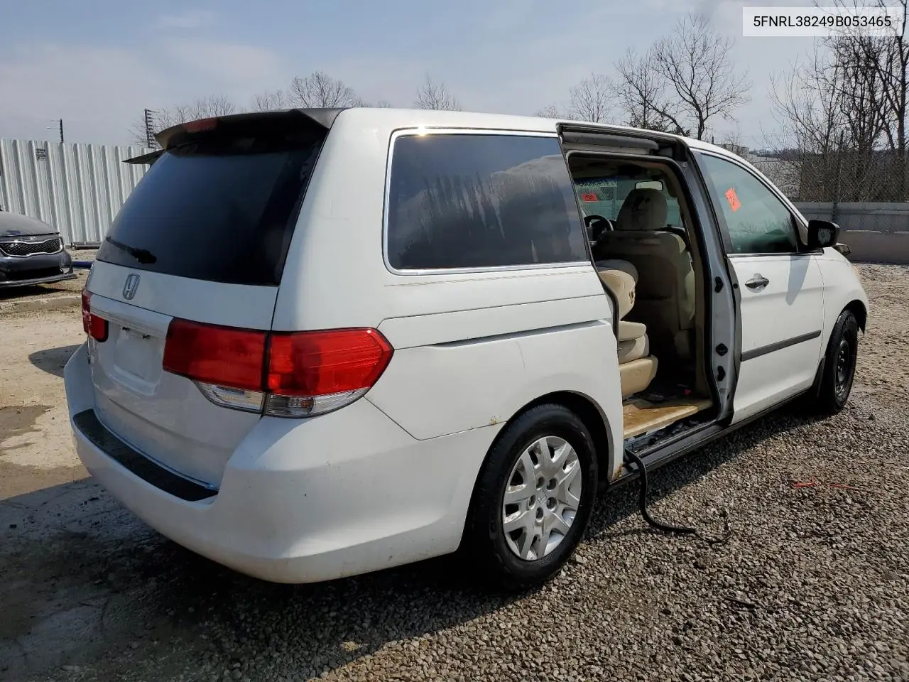 2009 Honda Odyssey Lx VIN: 5FNRL38249B053465 Lot: 47456385