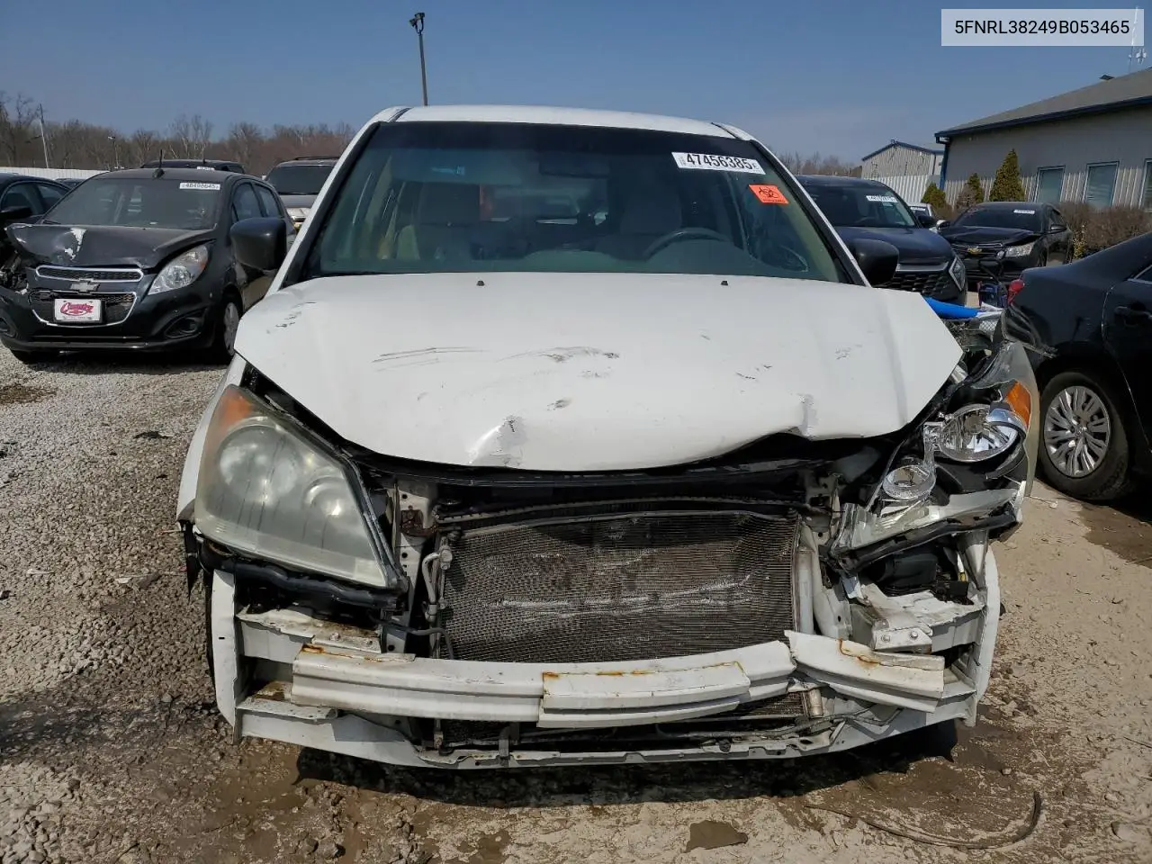 2009 Honda Odyssey Lx VIN: 5FNRL38249B053465 Lot: 47456385