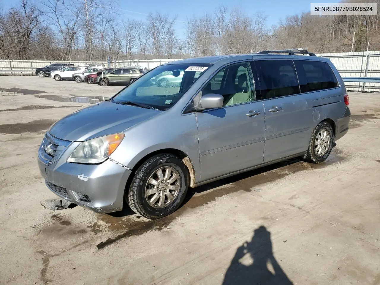 2009 Honda Odyssey Exl VIN: 5FNRL38779B028524 Lot: 48247625