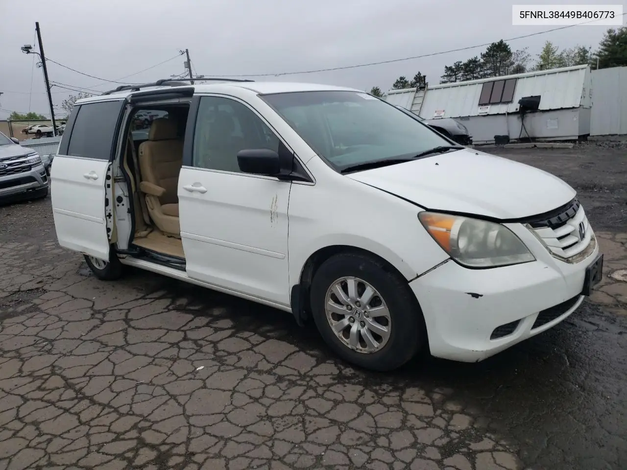 2009 Honda Odyssey Ex VIN: 5FNRL38449B406773 Lot: 55761815