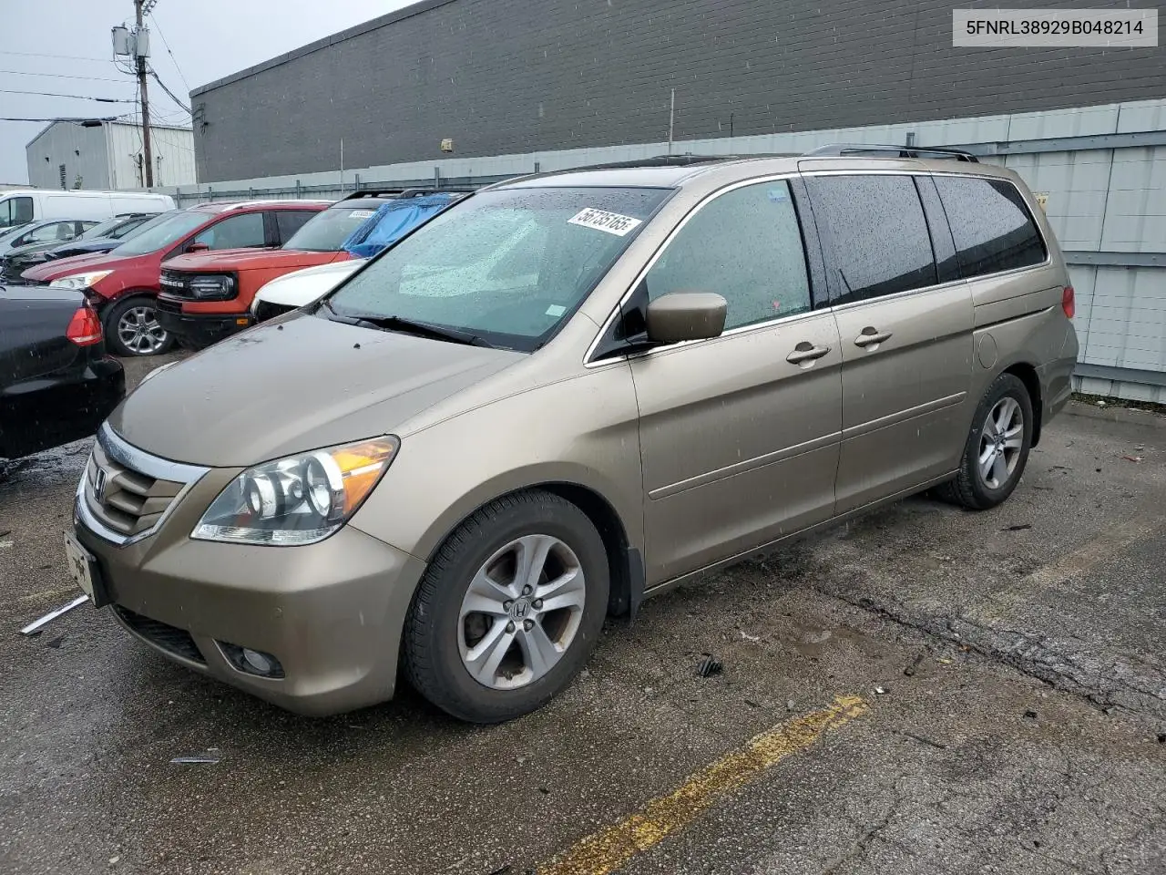 2009 Honda Odyssey Touring VIN: 5FNRL38929B048214 Lot: 56735165