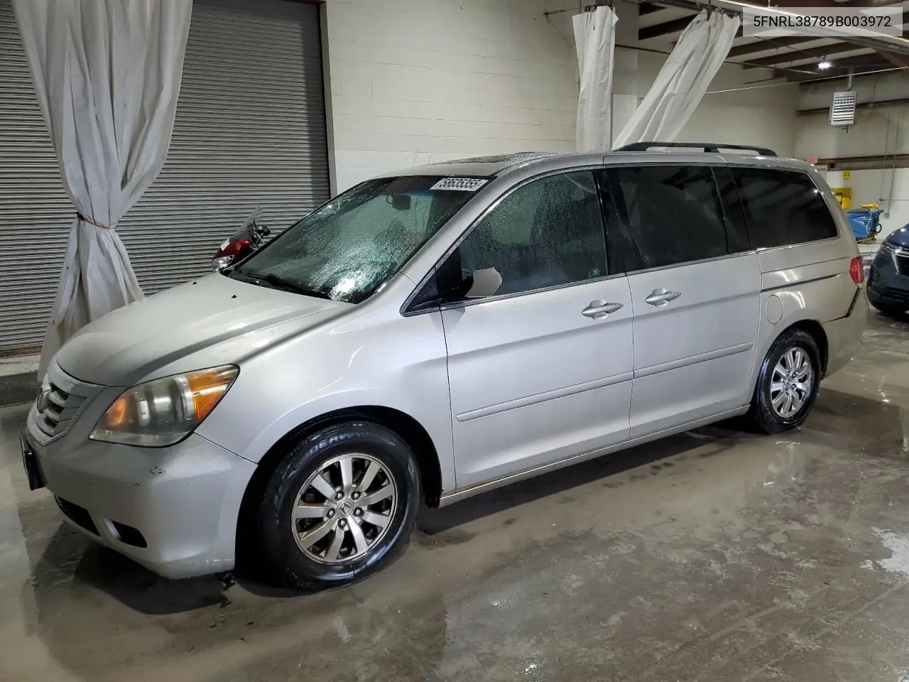 2009 Honda Odyssey Exl VIN: 5FNRL38789B003972 Lot: 58635355