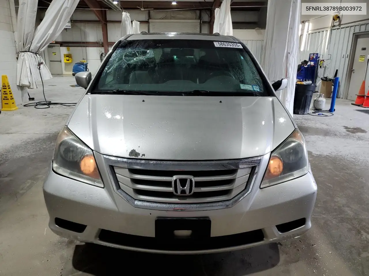 2009 Honda Odyssey Exl VIN: 5FNRL38789B003972 Lot: 58635355