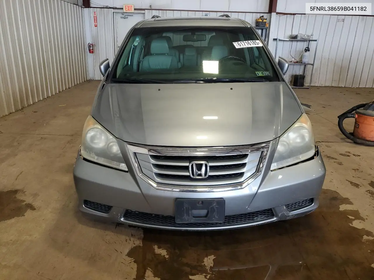 2009 Honda Odyssey Exl VIN: 5FNRL38659B041182 Lot: 61716185