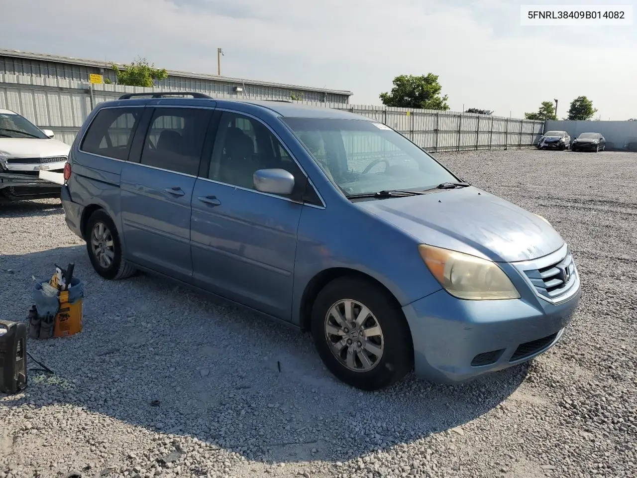 2009 Honda Odyssey Ex VIN: 5FNRL38409B014082 Lot: 62750485