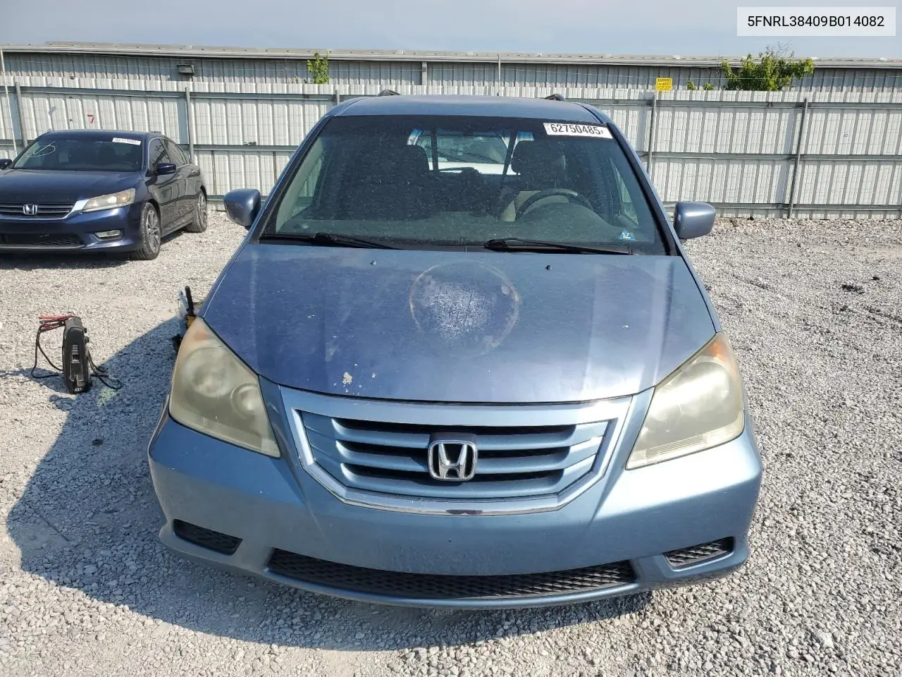 2009 Honda Odyssey Ex VIN: 5FNRL38409B014082 Lot: 62750485