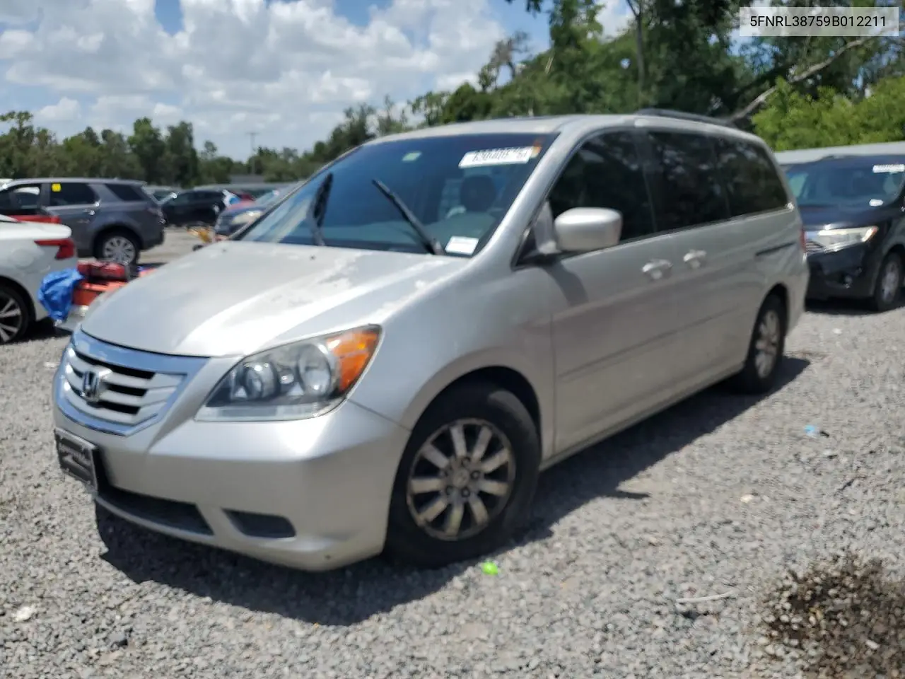 2009 Honda Odyssey Exl VIN: 5FNRL38759B012211 Lot: 63040575