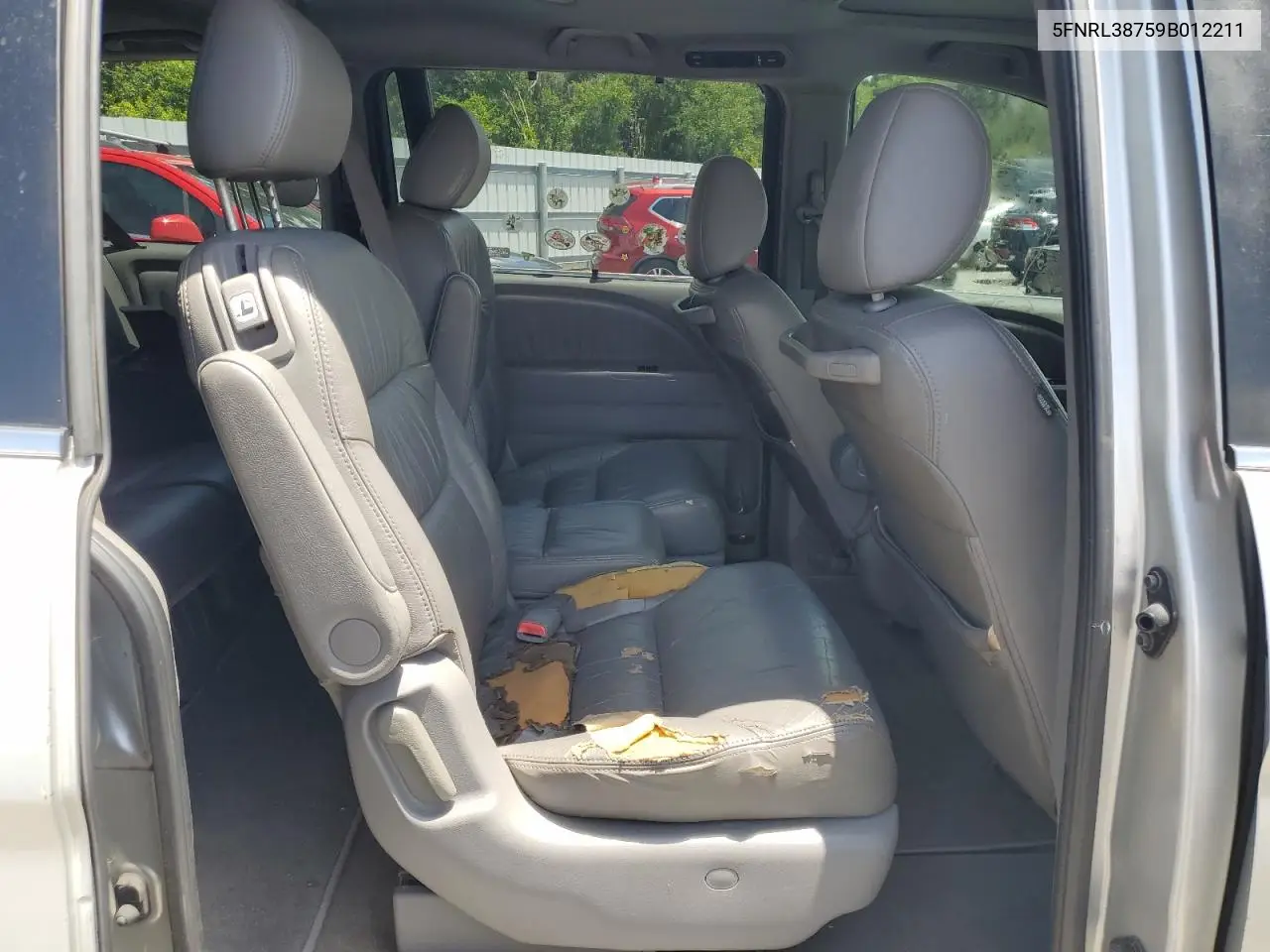 2009 Honda Odyssey Exl VIN: 5FNRL38759B012211 Lot: 63040575