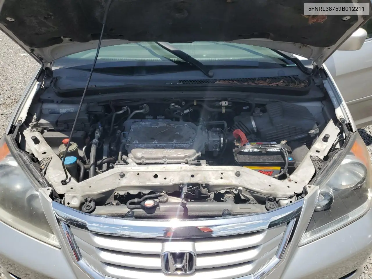 2009 Honda Odyssey Exl VIN: 5FNRL38759B012211 Lot: 63040575