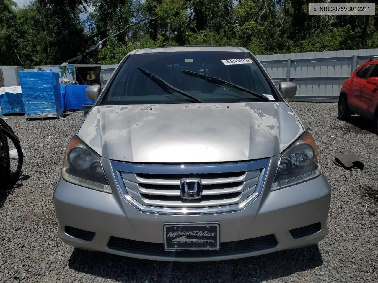 2009 Honda Odyssey Exl VIN: 5FNRL38759B012211 Lot: 63040575