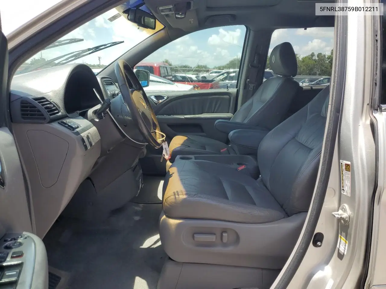 2009 Honda Odyssey Exl VIN: 5FNRL38759B012211 Lot: 63040575