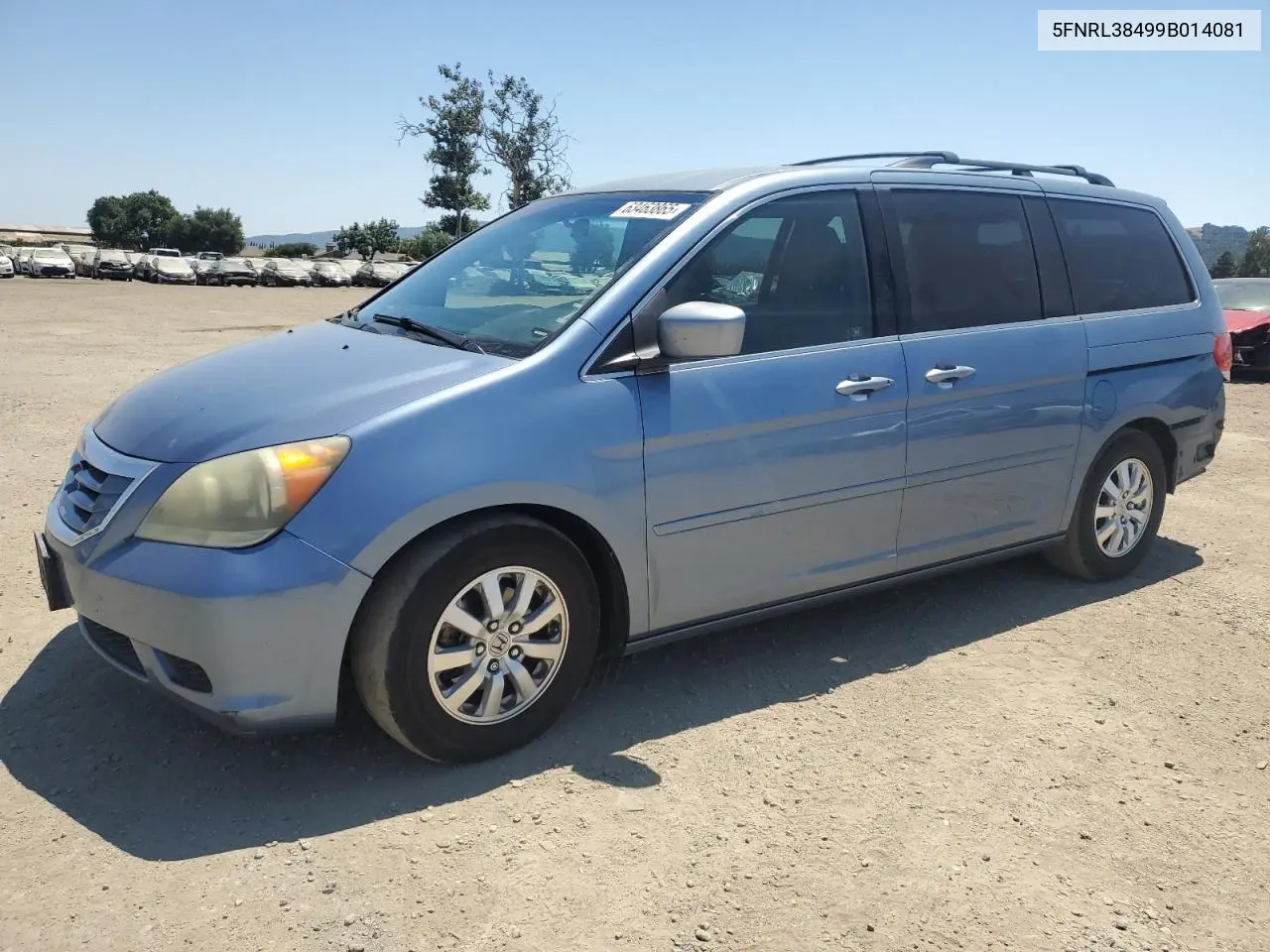 2009 Honda Odyssey Ex VIN: 5FNRL38499B014081 Lot: 63463865