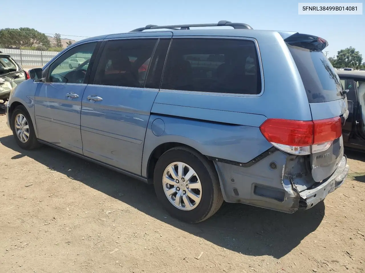 2009 Honda Odyssey Ex VIN: 5FNRL38499B014081 Lot: 63463865