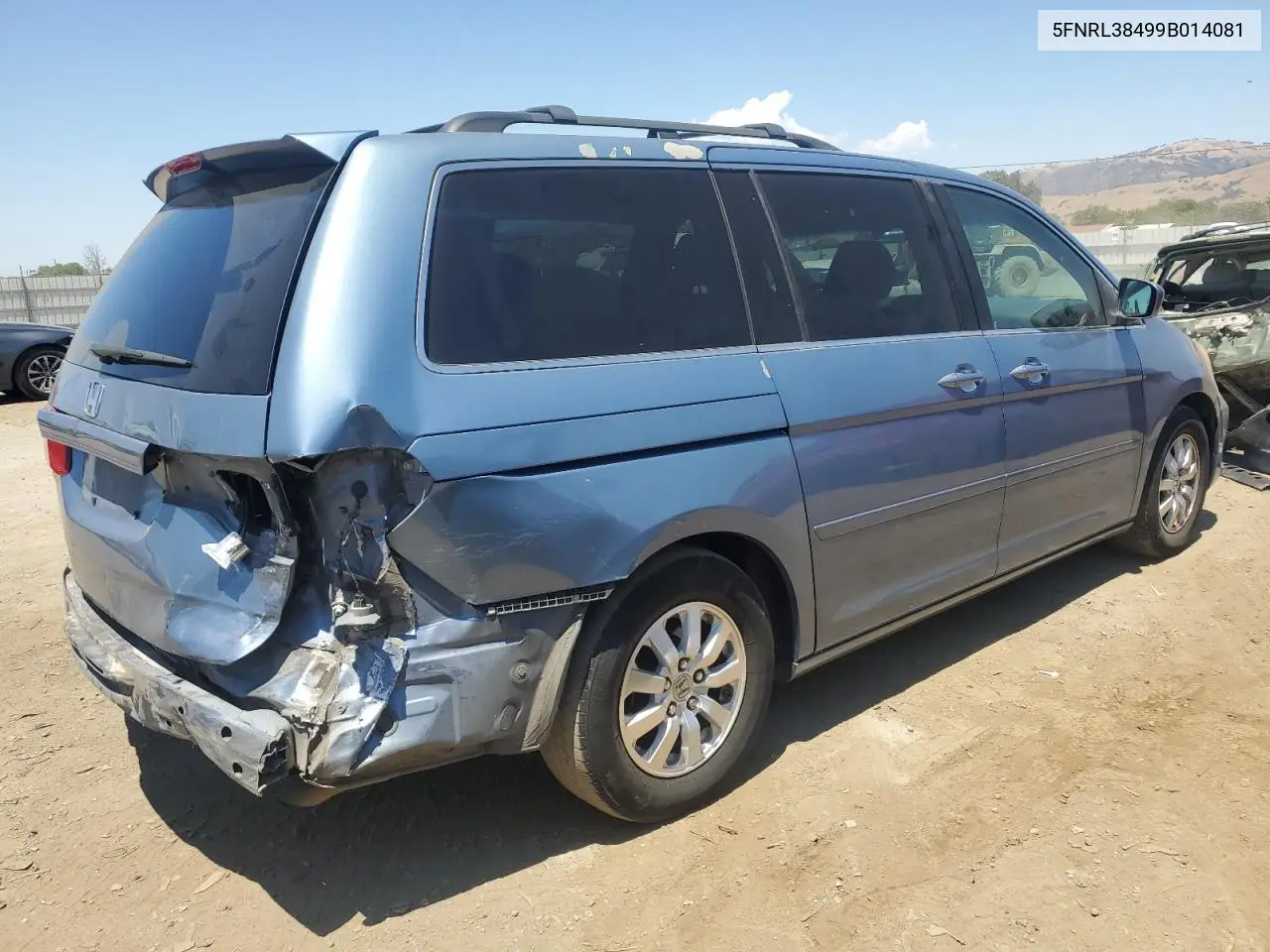 2009 Honda Odyssey Ex VIN: 5FNRL38499B014081 Lot: 63463865