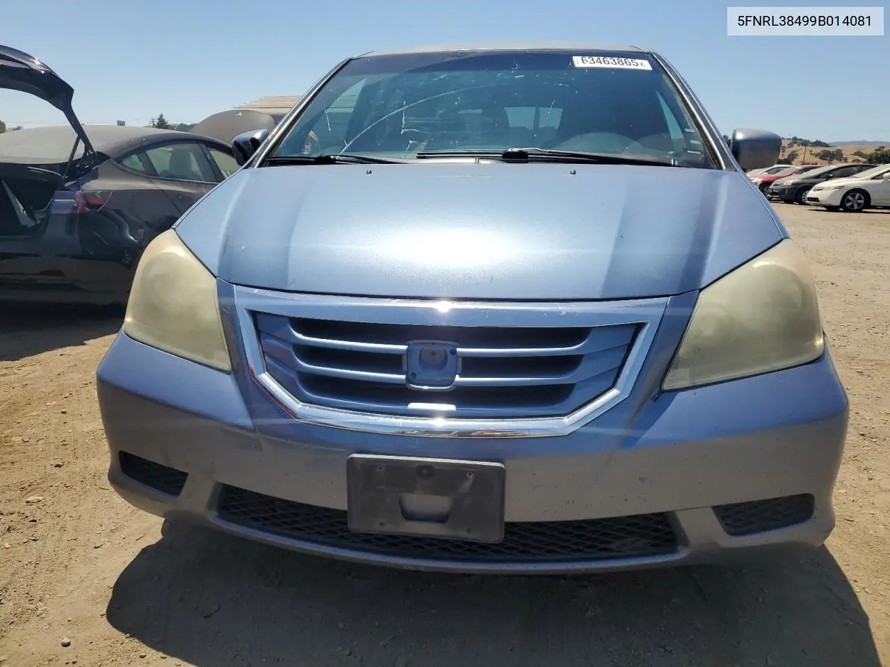 2009 Honda Odyssey Ex VIN: 5FNRL38499B014081 Lot: 63463865